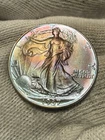 1937 Walking Liberty Silver Half Dollar *BU+++ * Red Hue High Grade Toned Gem
