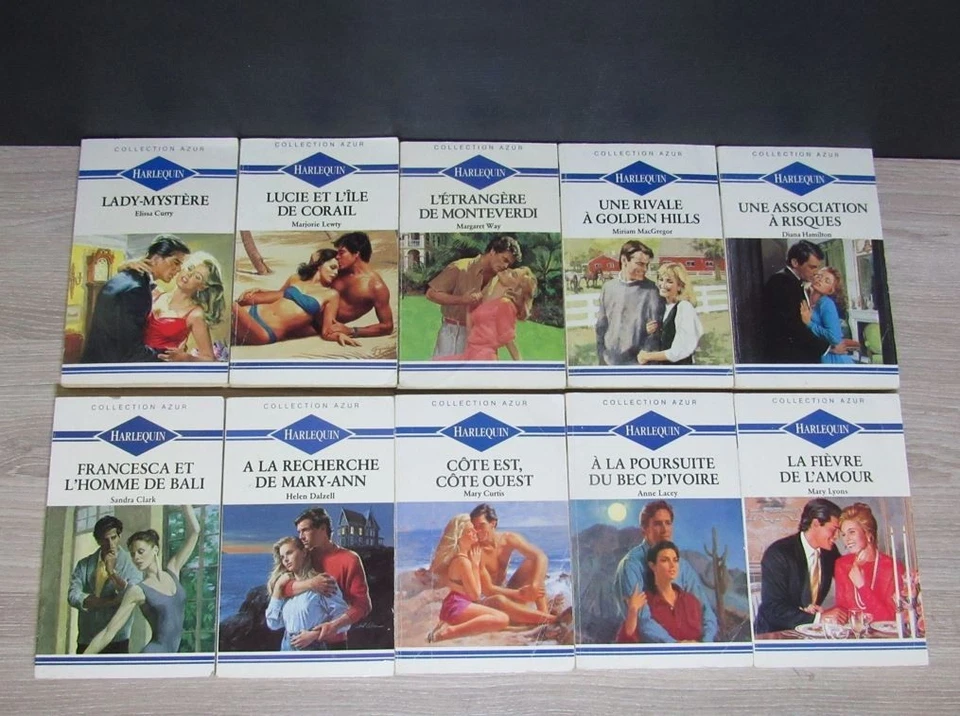 Lot de 30 livres Harlequin collection azur, tous différents. - Photo 2/4