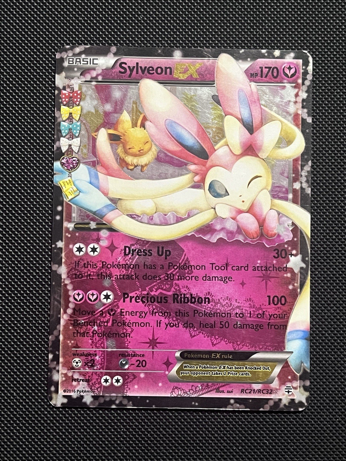 Sylveon EX RC21/RC32 Generations: Radiant Collection Ultra Rare Pokémon Card LP