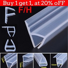 2m Bath Door Shower Screen Enclosure Seal Strip F/H Shape for 6/8/10/12mm Glass