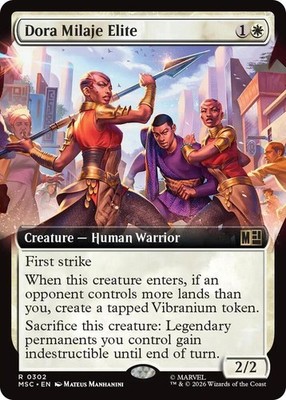 Dora Milaje Elite (Extended Art) R Commander: Marvel Super Heroes 302 NM