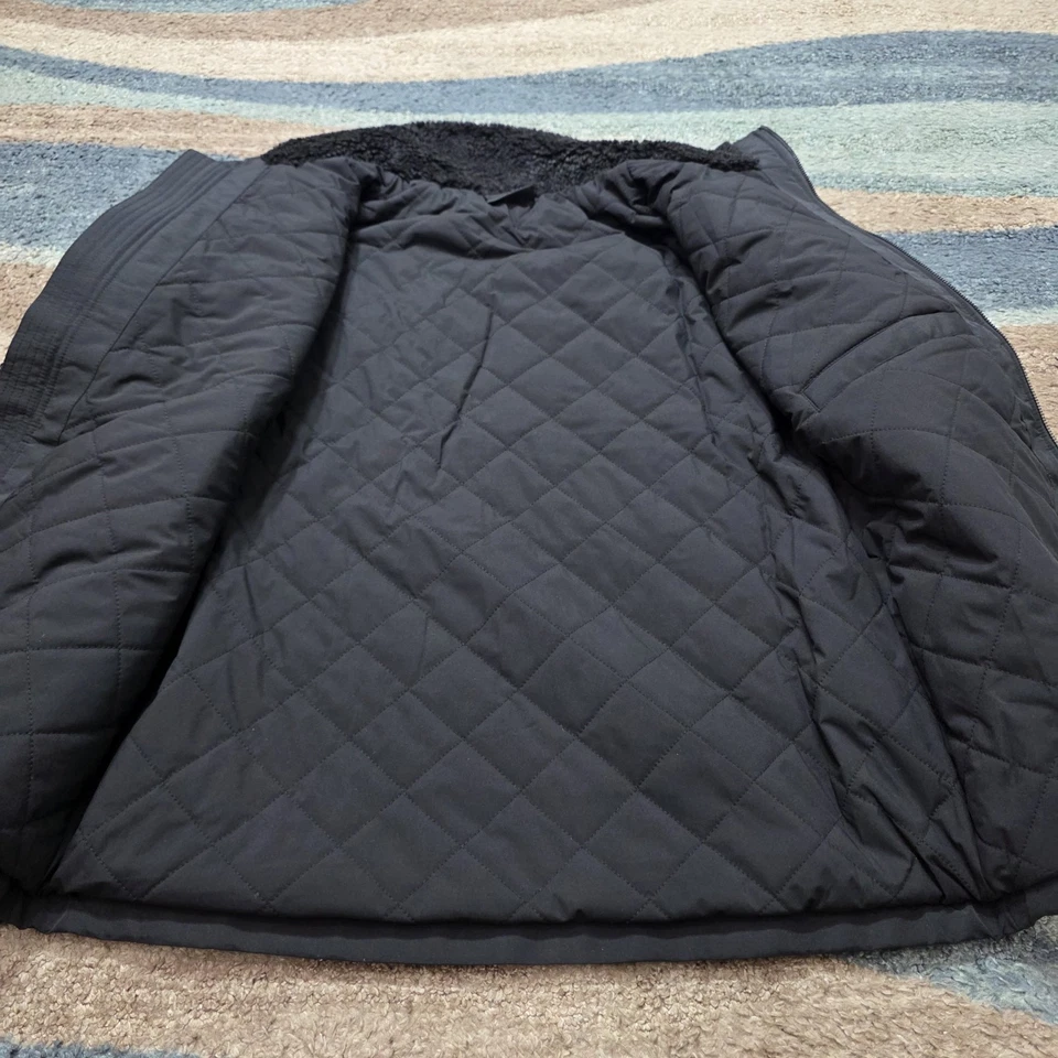 Chaqueta polar Dakine Sherpa para hombre M negra cremallera completa invierno abrigo al aire libre Foto 3 de 4