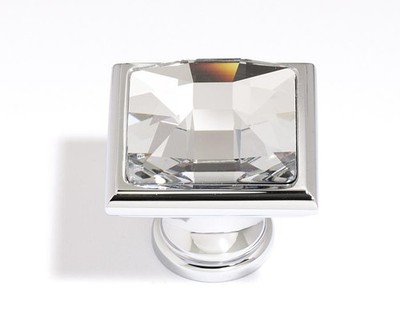 Alno C212-CLR/PC Swarovski Crystal 1 1/4'' Crystal Knob Polished Chrome