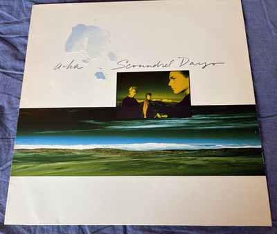 a-ha   Scoundrel Days Original 1986 NEAR MINT Embossed Cover OIS