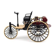 Hgh Simulation 1/12 Vintage Car Model Retro Bike Tricycle Figurine Mini Toy Toys