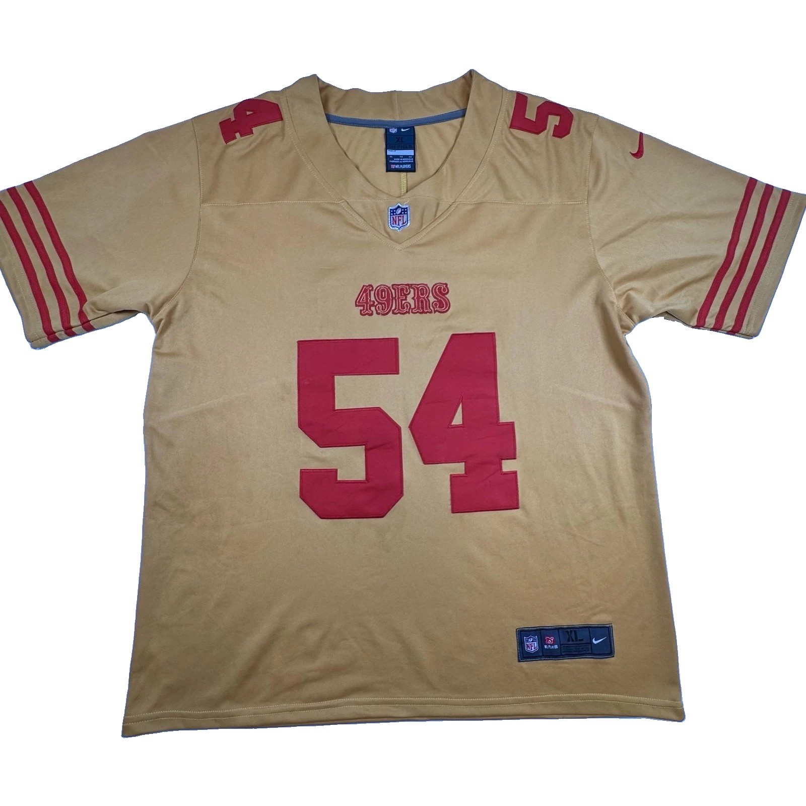 Fred Warner #54 San Francisco 49ers Jersey Mens XL Nike On Field Gold NFL