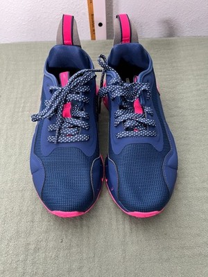 Reebok Zig Dynamica Comfort Footbed Blue w Pink Trim Women's Athletic Shoe SZ 8