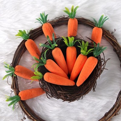12x Artificial Carrots Ornament Photography Prop Simulated Carrots for Table