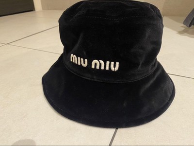 MIU MIU ブラック バケットハット ベルベット MIU MIU Black Bucket Hat Velvet | eBay