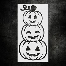 Halloween Pumpkin Face Wall Art Stencil for Festive Home Decor - StencilAir