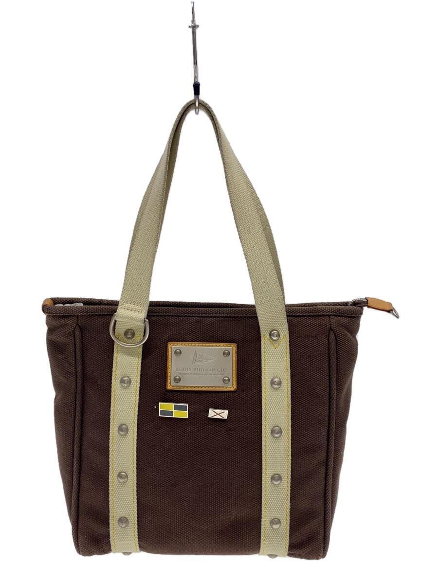 LOUIS VUITTON Brown Canvas Tote Bag M80662