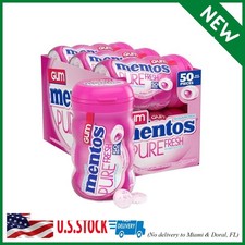 Mentos Pure Fresh Sugar-Free Chewing Gum with Xylitol, Bubble Fresh Flavor, Bubb