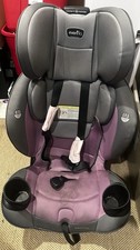 Evenflo Everystage Convertible Baby Car Seat Gray Purple Custom Fit 10 Positions