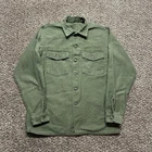 Vintage Vietnam OG 107 Shirt Size L Green 60s 70s Military - Pre-Owned