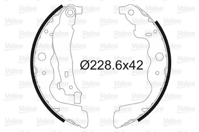 Bremsbackensatz VALEO 564104 für DUSTER DACIA LOGAN MCV CITAN MERCEDES RENAULT 2