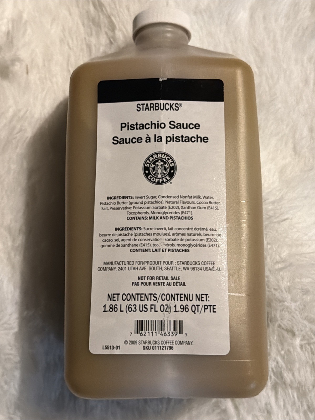 Starbucks Pistachio Sauce Sealed Brand New BB 05/26