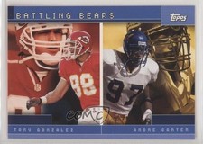 2001 Topps Combos Battling Bears ( ) Tony Gonzalez Andre Carter #TC12 HOF 0a3