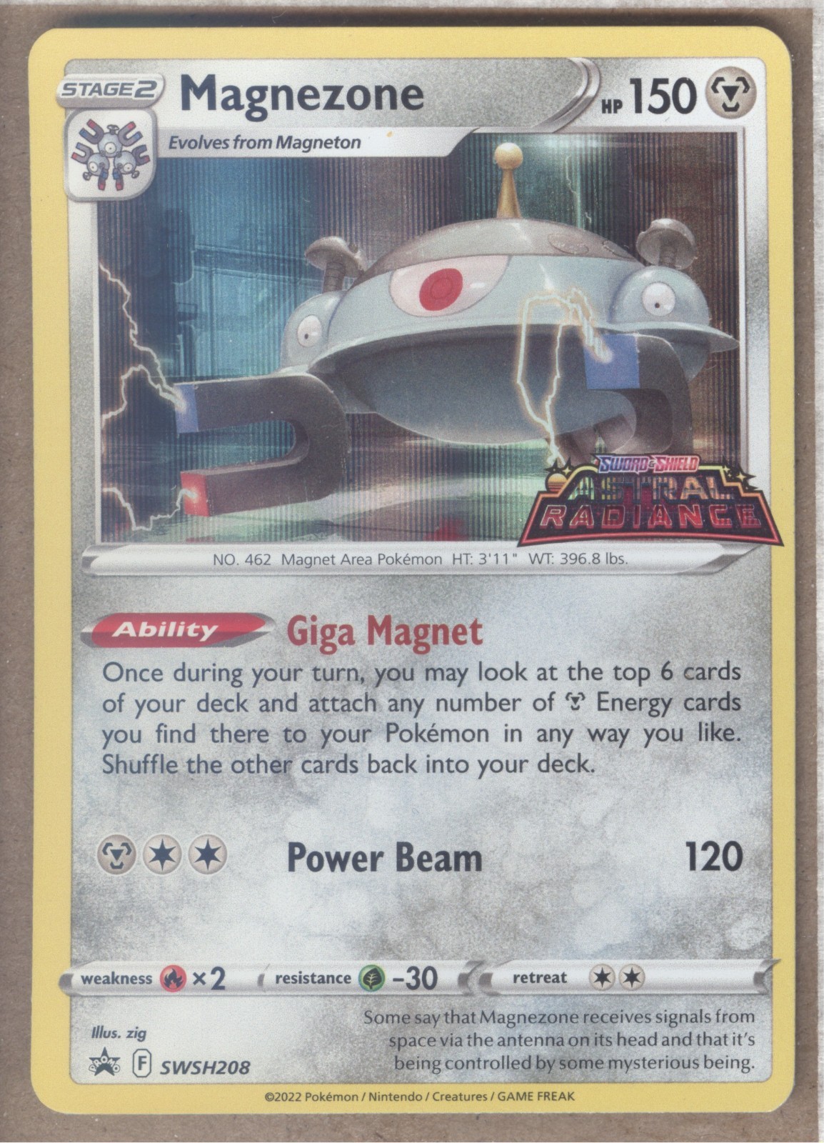 SWSH208 Magnezone Pokemon Sword & Shield Black Star Promo LP
