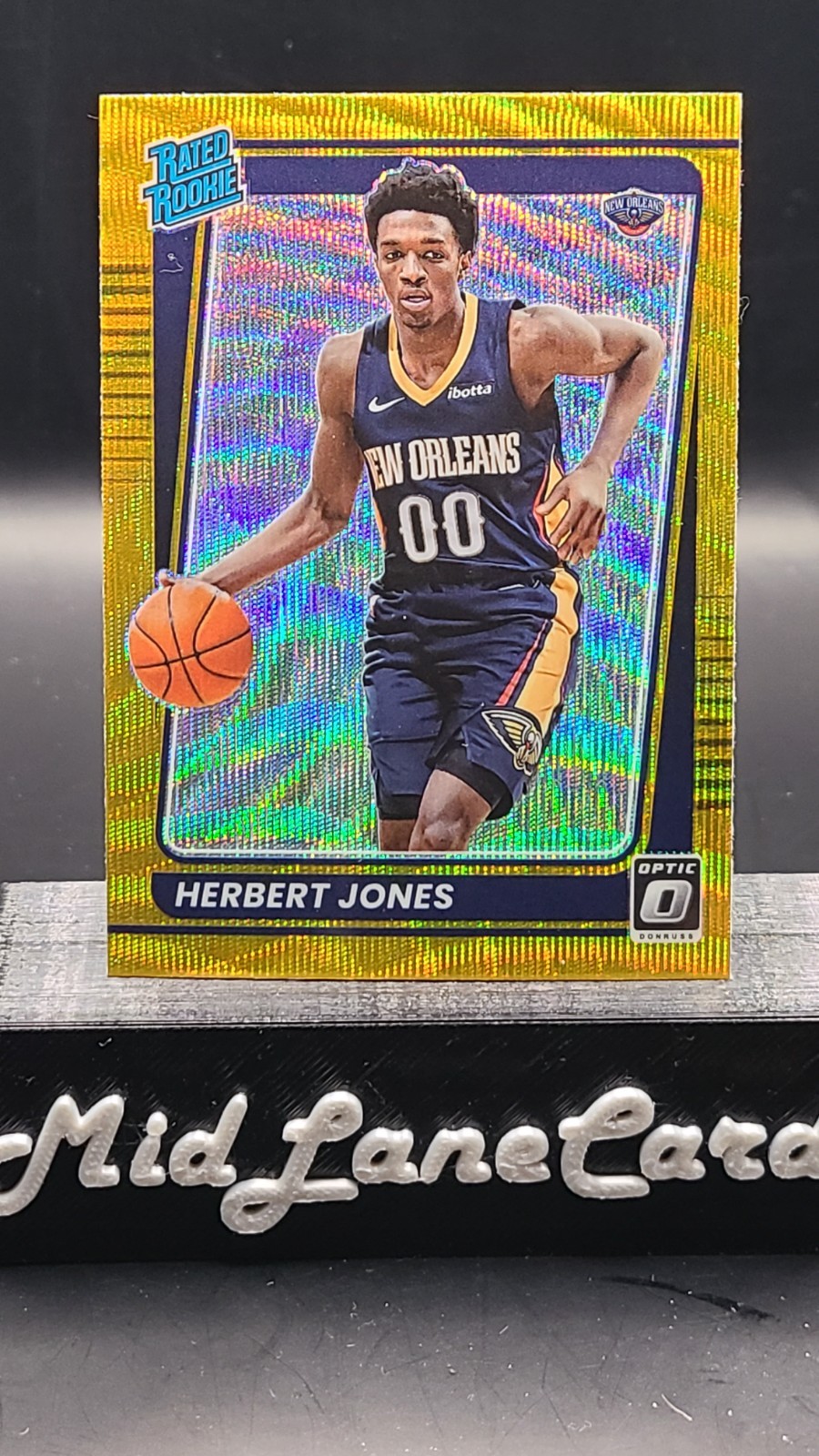 2021-22 Panini Donruss Optic Herbert Jones Gold Wave SSP #157