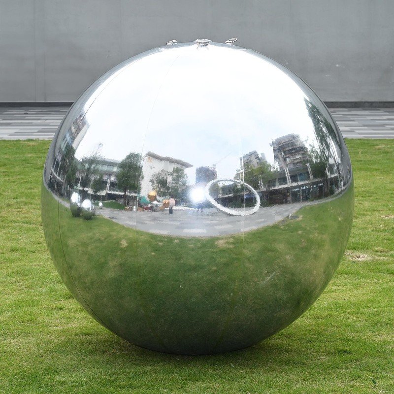 Yescom 20" Big Shinny Inflatable Mirror Ball Giant Reusable Wedding Event Silver