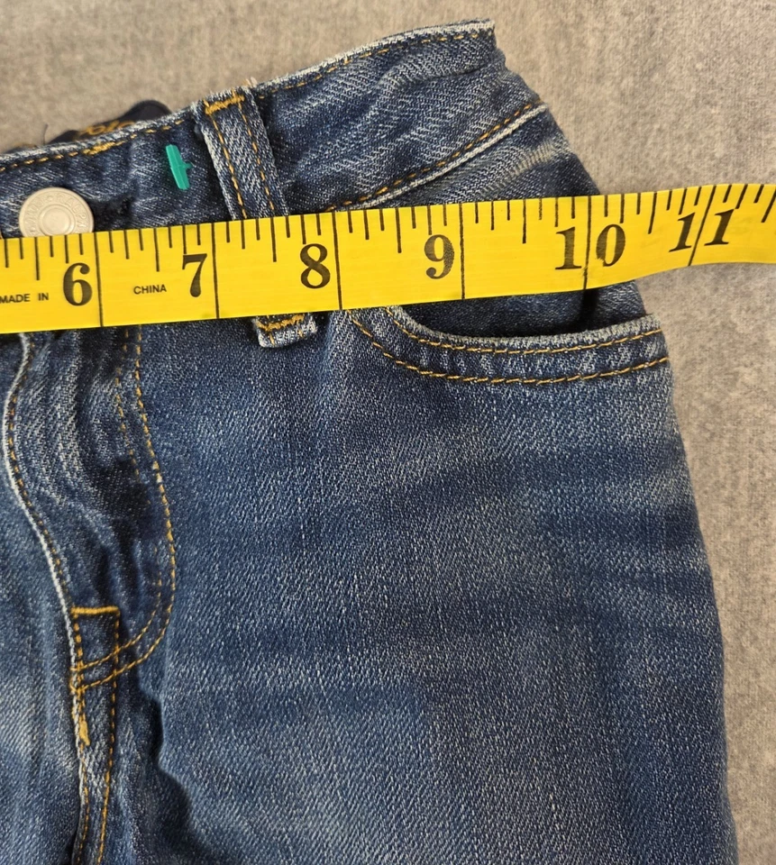 Pantalones de mezclilla Polo Ralph Lauren niñas 6 Astor ajustados novio color pintura logotipo retro Y2K Foto 4 de 4