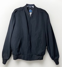 Neptune Garment Co Black Bomber Jacket Mens 42 Wool Blend 3M Thinsulate Liner