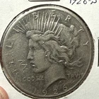 1926-S Peace Dollar 90% Silver Coin VF details fast shipping rare JLW carved in