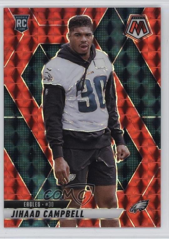 2025 Panini Mosaic Rookies Red Mosaic Prizm Jihaad Campbell #341 1i3m