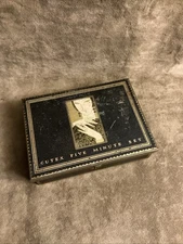 1930s Art Deco Cutex five minute set Tin Litho Box with contents Bottle Files Et