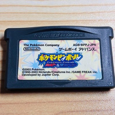 Pokemon Pinball Ruby & Sapphire Nintendo Game Boy Advance GBA DS Lite Japan Ver.