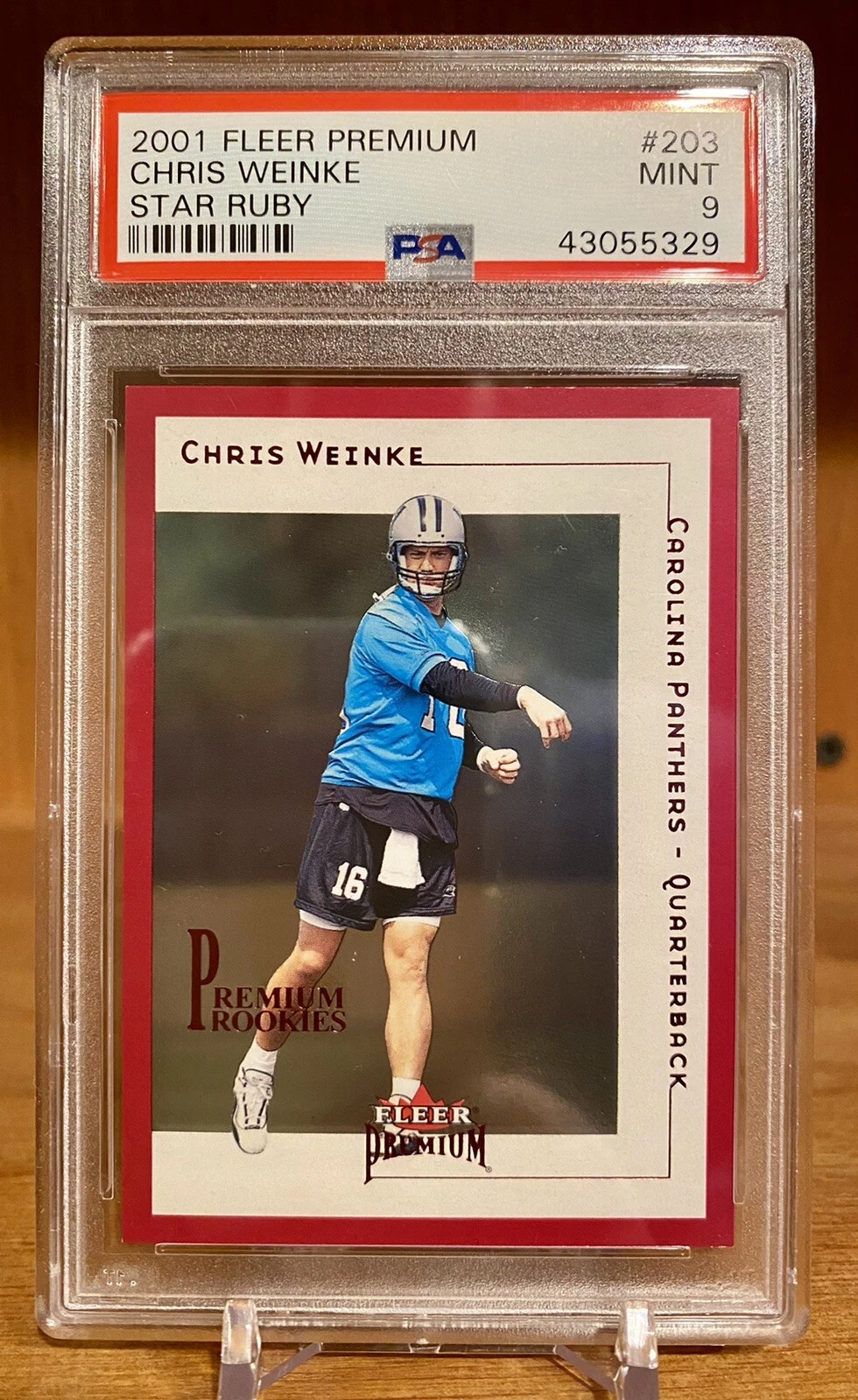 Chris Weinke Fleer Premium #203 Star Ruby