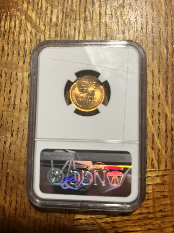 1939 1C MS-66 RD Lincoln Cent Red, No Mint Mark  - Image 2 of 2