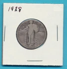 1928 Silver Liberty Standing Quarter 25 Cents US Coin Philadelphia