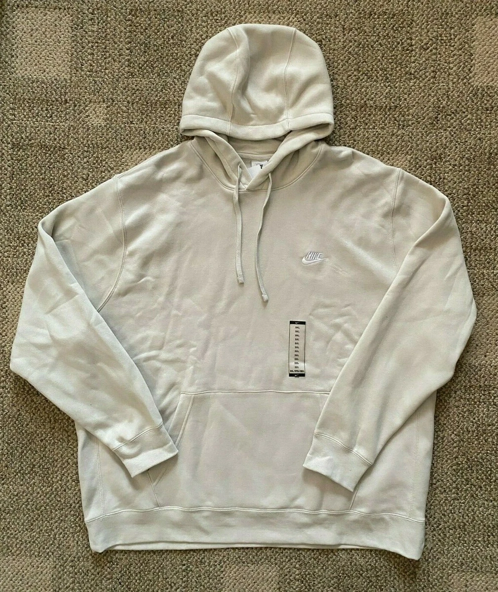 Nike Hoodie Sweatshirt Club Fleece Pullover Lt Bone BV2654 Men s
