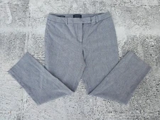 Talbots Women Dress Pant Gray High Waist Straight Pant Size 10