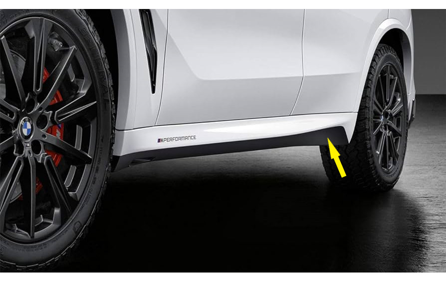 GENUINE BMW X5 G05 Side Sill Foil Decal FROZEN BLACK. 51142456384 