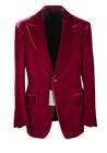 TOM FORD Cooper Velvet Red Tuxedo Dinner Jacket Size 50 IT / 40R U.S.  New Wi...