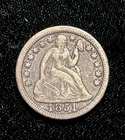 Seated Liberty Dime 1851 10c Very Fine, Original Surface~BB31