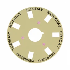 Calendar Day Disc to fit Rolex Caliber 3055 Champagne color