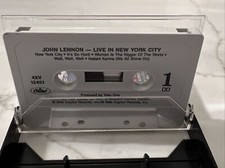 Live in New York City by John Lennon Cassette ONLY, 1986, Capitol 