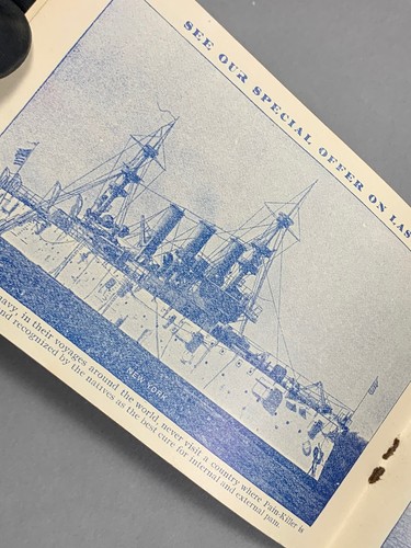 Perry Davis & Son Pain Killer Quack Medicine Advertising Booklet Our Navy Ships - Picture 11 of 16