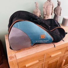 Tennis Rackets Bag Wilson Triad Comfort Series Shoulder Carrycase Padded Wide