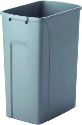 Knape & Vogt QT35PB-PT Platinum 35 Quart Waste Container - Single