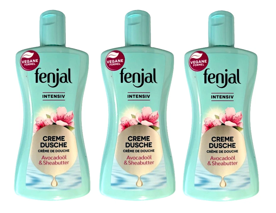 fenjal Creme Dusche AvocadoÖl intensiver Duft Duschgel 3x200ml mit Sheabutter - Bild 3 von 3