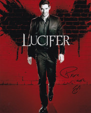 Tom Ellis signed autograph 20x25cm Lucifer in person autograph ACOA