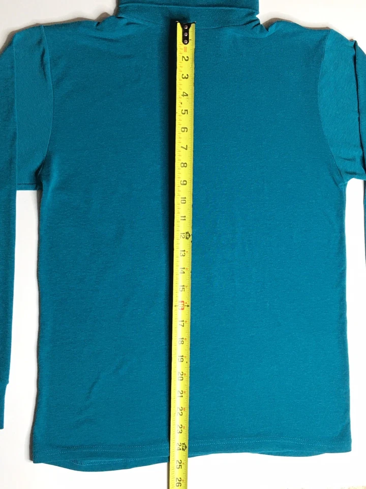 REI Vintage Hecho en EE. UU. Turquesa Medio Cuello Alto  Foto 2 de 4