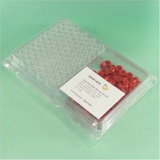 NEW Agilent 392611633 Clear Glass Screw Top Vial 2ml,PTFE/Butyl Rubber 100/pk