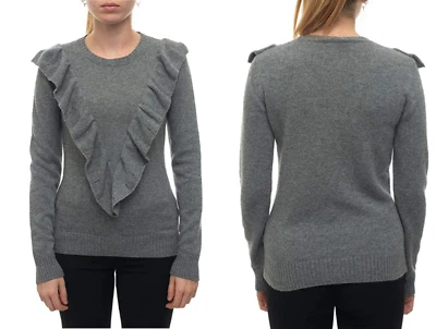 VALENTINO Tricot En Cachemire Pull Sweatshirt Jumper Cardigan XL - Photo 1/4