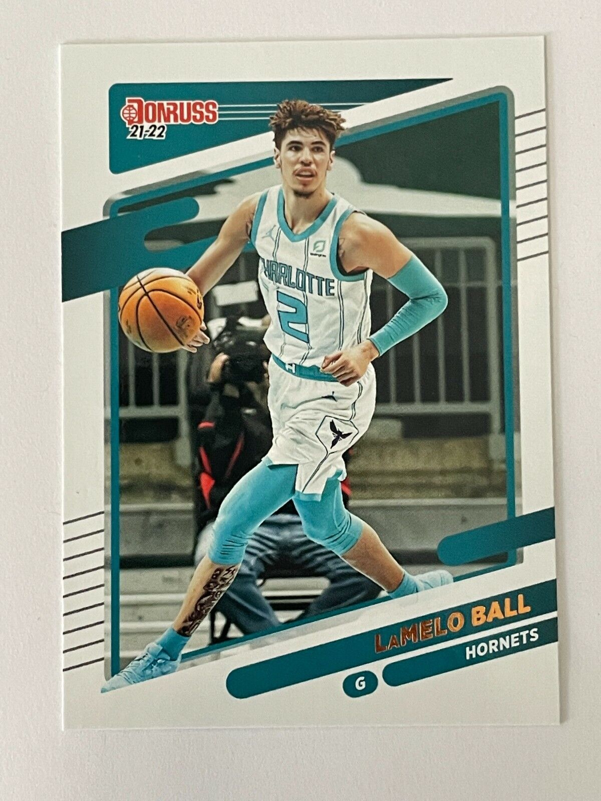 Image 1 - 2021-22 Donruss Base Lamelo Ball Charlotte Hornets #111 NBA Basketball Panini