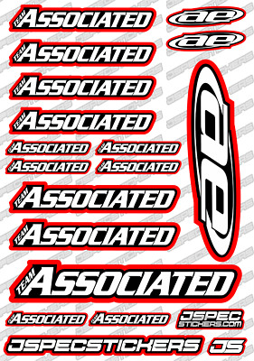 ASSOCIATED RC TEAM STICKER SHEET RK EDITION DECAL RC BUGGY RC10 AE ...